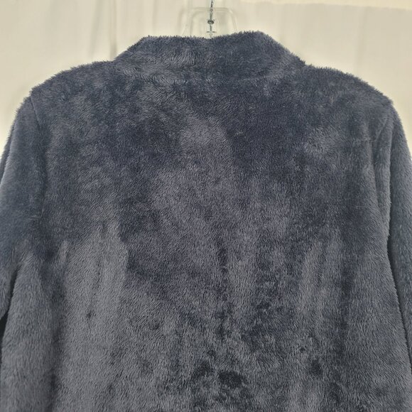 Talbots Blue Dream Fleece Sherpa Funnel Neck Pullover Women's Size Medium - Picture 9 of 10